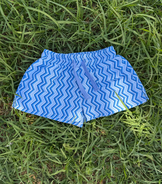 Sunny Short - Zig Zag Blue