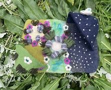 Garden of the Moon Felt Mat Small - Himalayan Felt Co