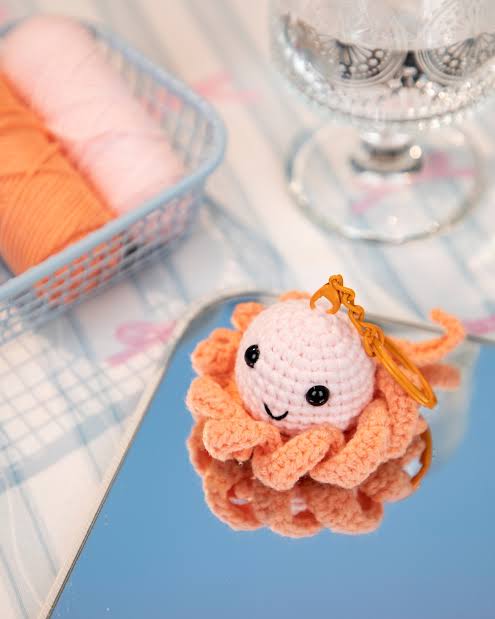Crochet Kit keychain- Dancing Octopus