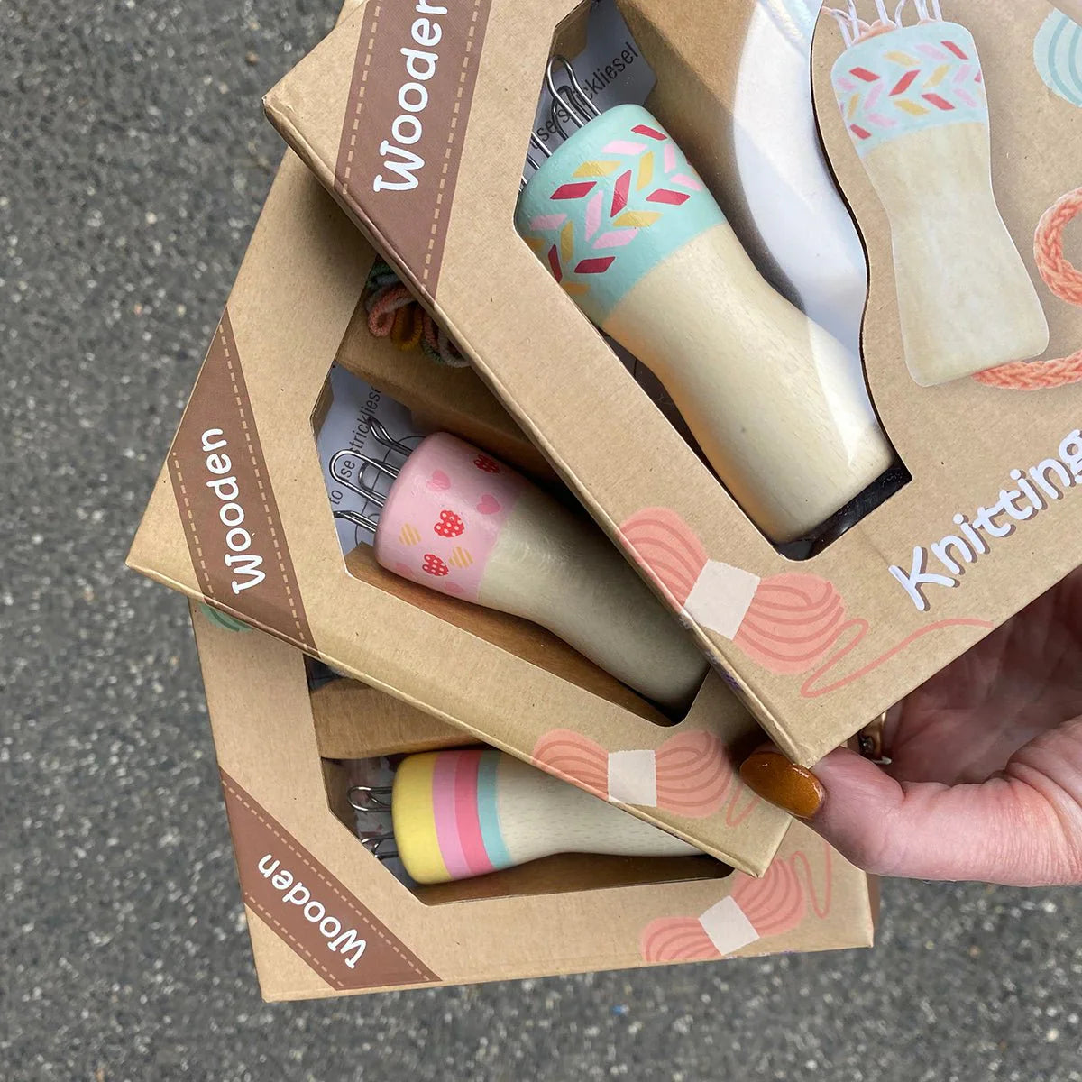 Toyslink Wooden Knitting Dolls