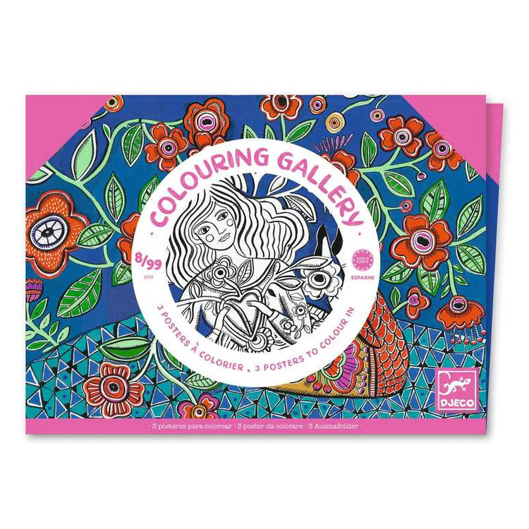 Djeco Colouring Gallery - Blooms