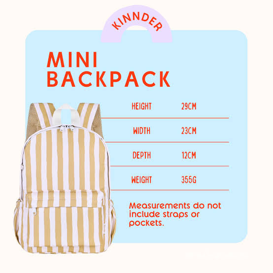 Bloom Tan Mini Daycare/Toddler Backpack - Kinnder