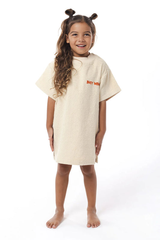 Incy Wincy Cotton Towel Beach Tee - Oat