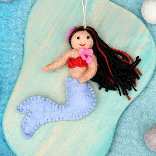 Felt Little Mermaid - Lavender Tail