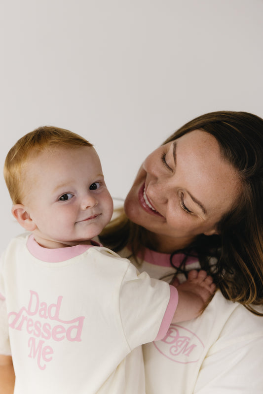 Mini Tee Soft Pink - Dad Dressed Me