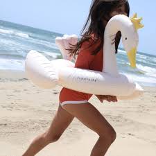Sunnylife - Kids Tube Pool Ring - Princess Swan Multi