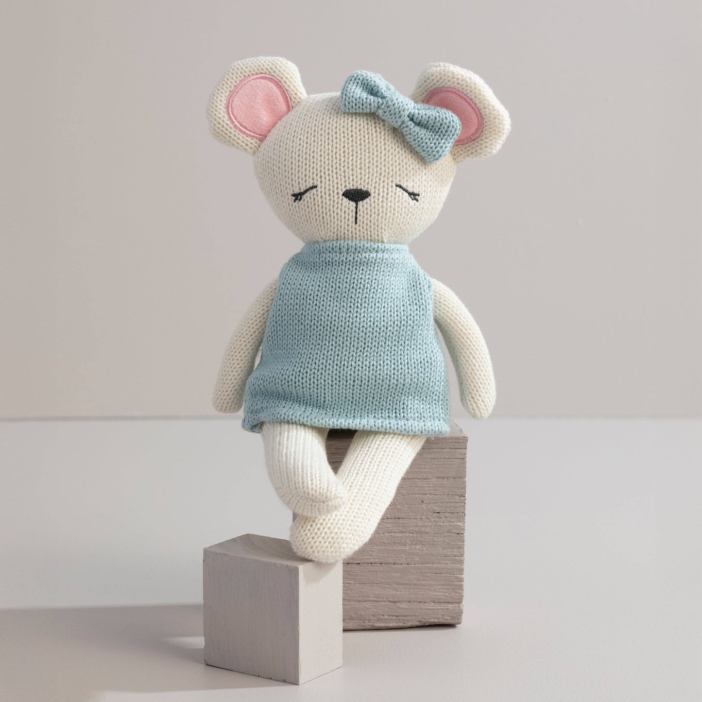 Knitted Animal Toy- Molly the Mouse