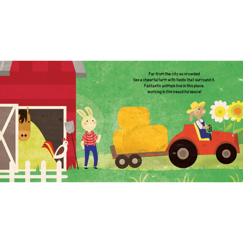Sassi Book and Giant Puzzle - The Farm (30 pcs)