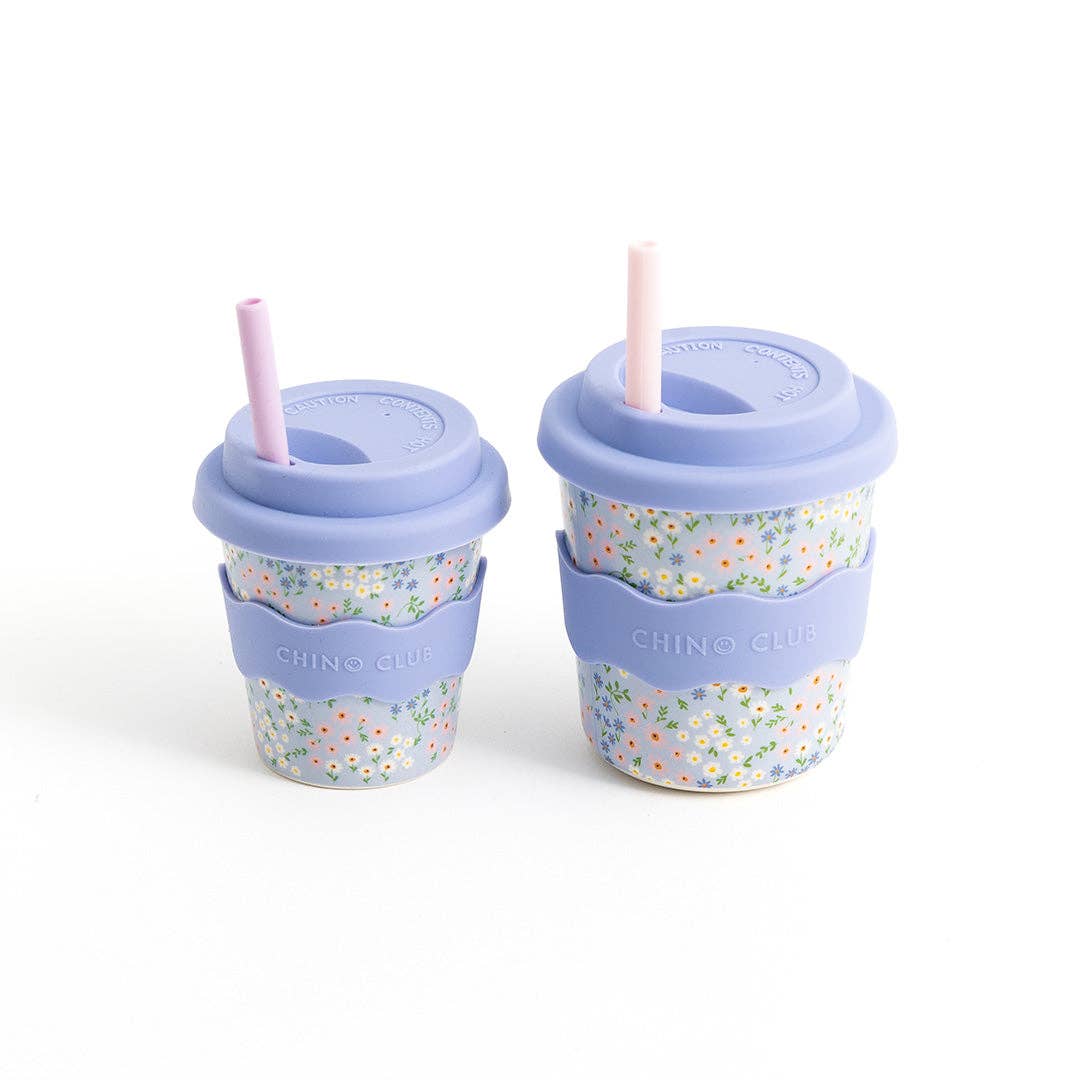 Chino Club - Blue Floral Cup 4oz - Bambam Kids Toys 