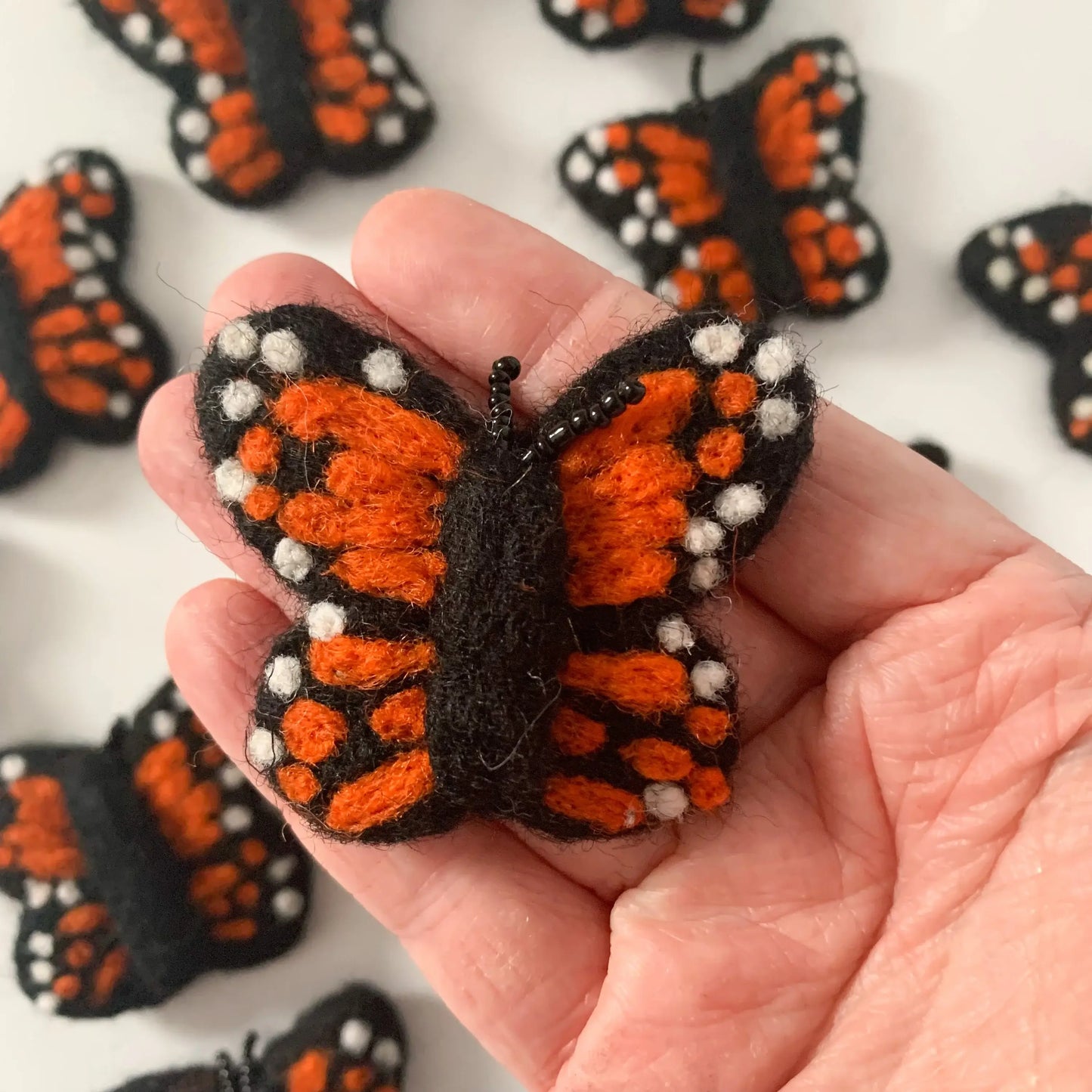 Felted Monarch Butterfly - Sewing Seeds Play