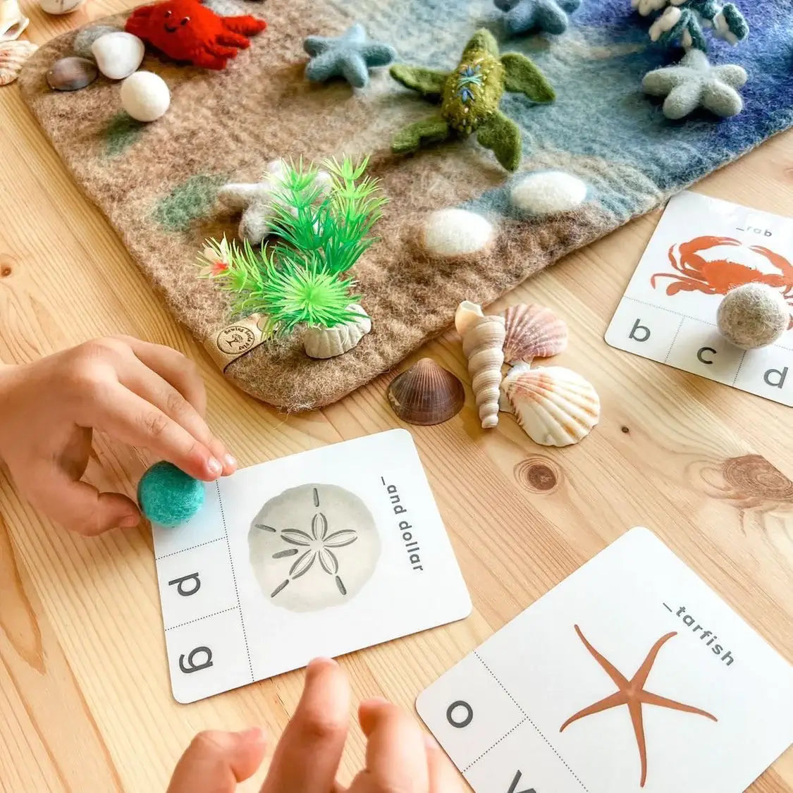 Felted Ocean Play Mat (Mat Only) - Sewing Seeds Play