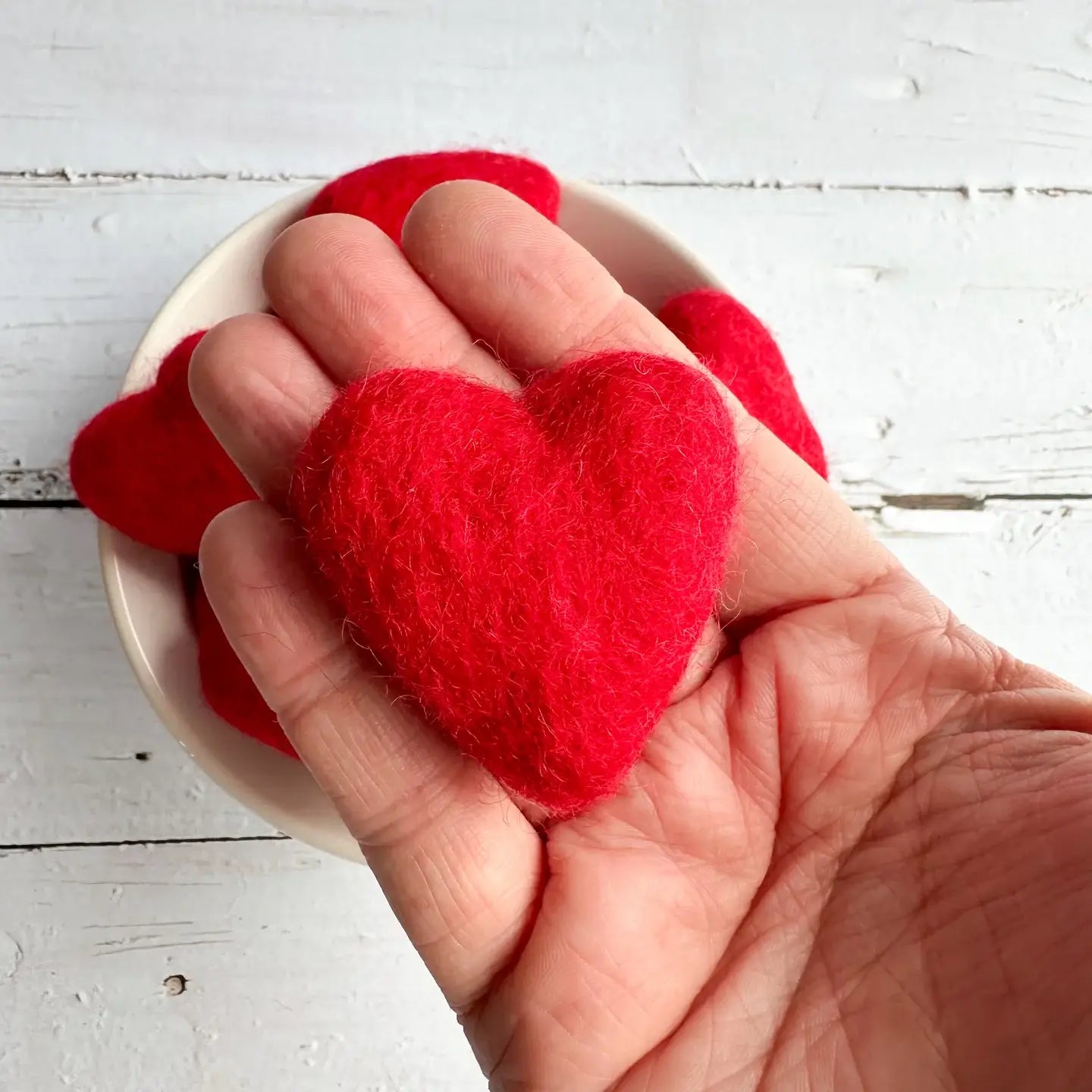 Red Felt Heart - Sewing Seeds Play