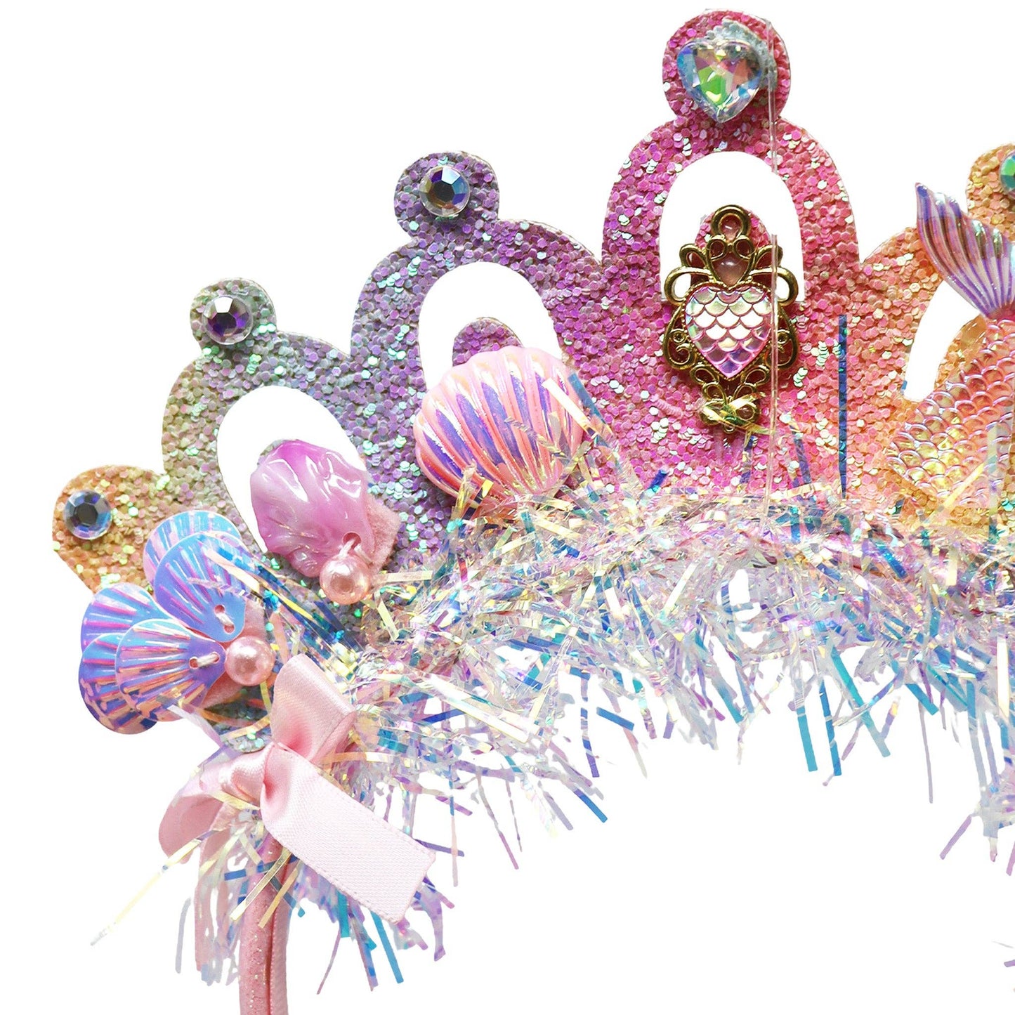 Pink Poppy - Mermaid Crown Headband - I