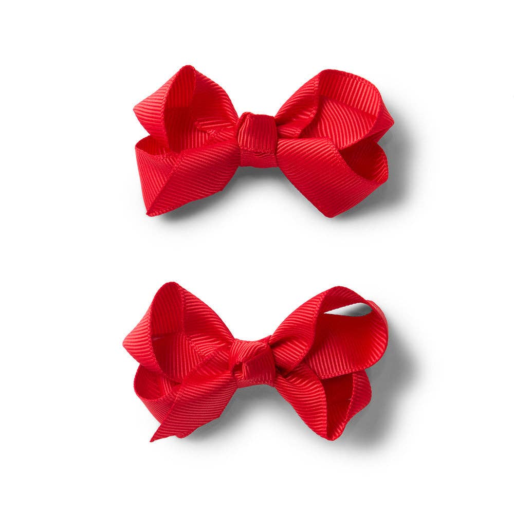 Snuggle Hunny - Red Piggy Tail Hair Clips - Pair