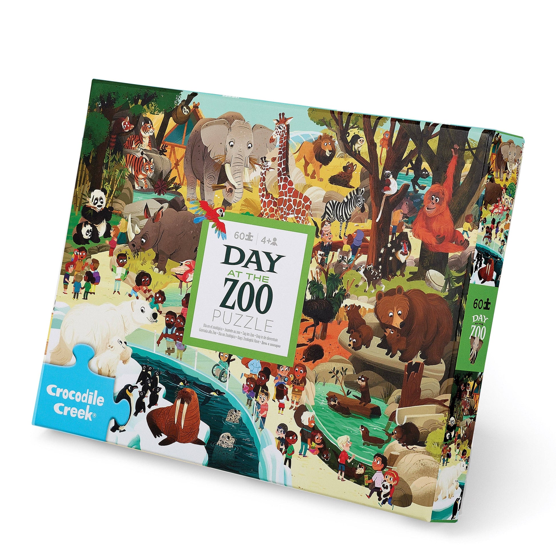 Crocodile Creek - Day at the Zoo Puzzle - 60 pc - Bambam Kids Toys 