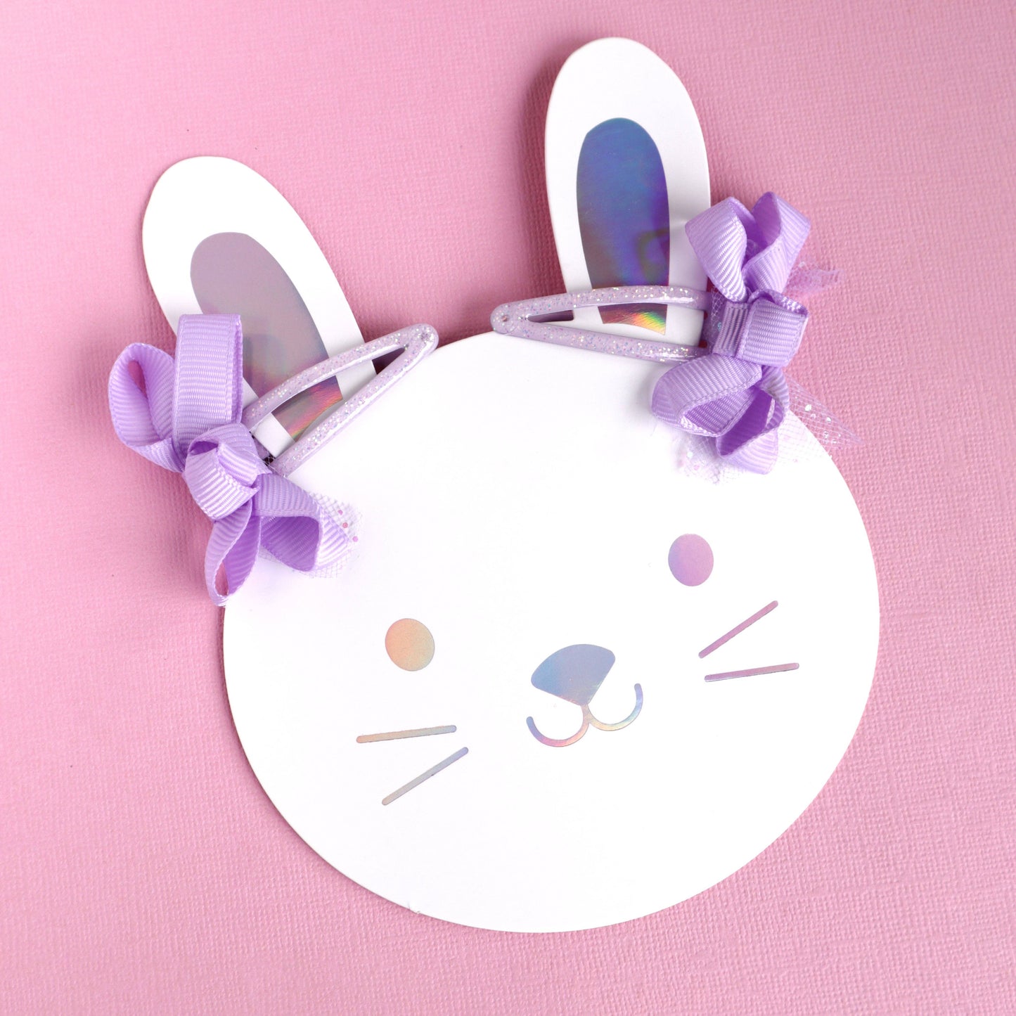 Lavender Mini Grosgrain Hair Clips - Lauren Hinkley