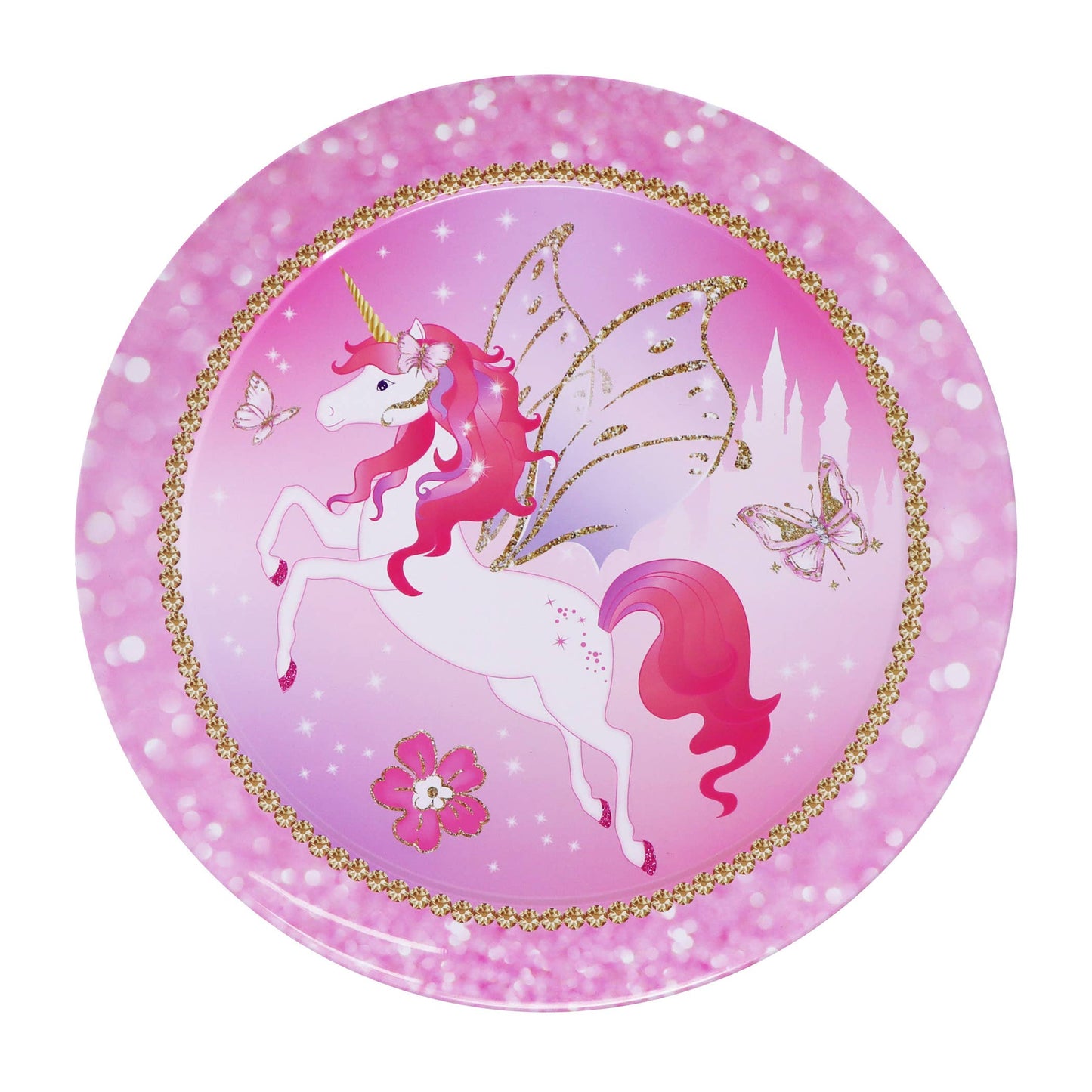 Pink Poppy - Unicorn Princess 15 Piece Tin Tea Set In Carry Case