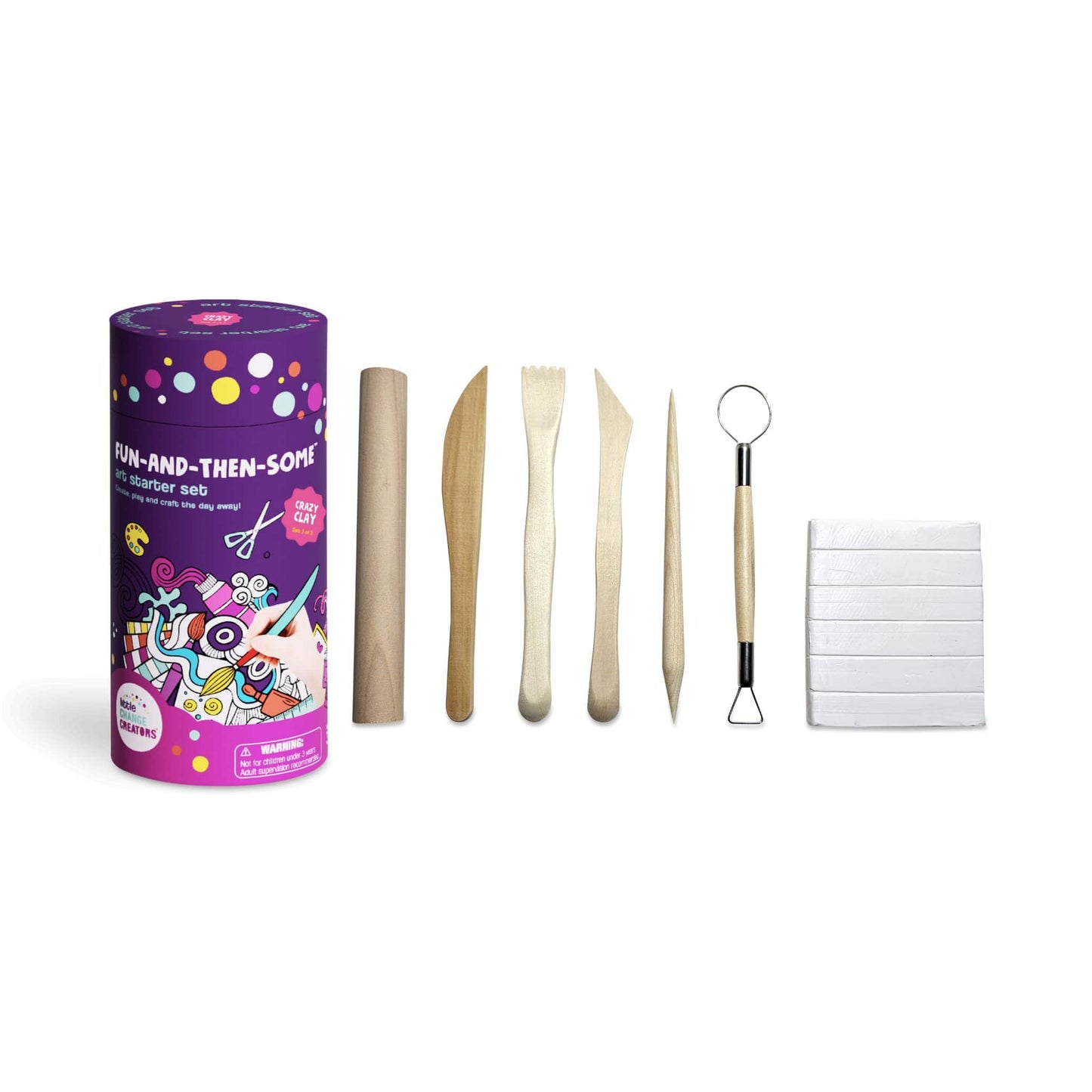 Fun And Then Some Art Starter Set Clay Craft Kit - Little Change Creators