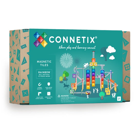 Connetix Rainbow Ball Run Pack 92 pc