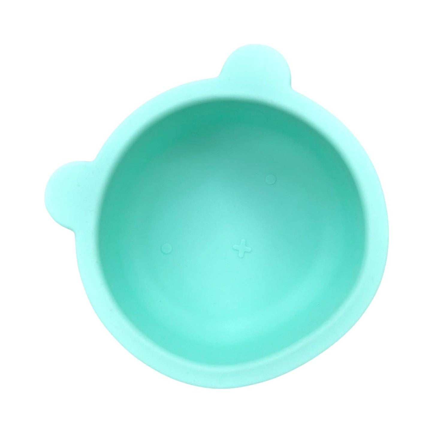 munchi - Bear Suction Bowl and Mini Cutlery Set - Mint/Blue