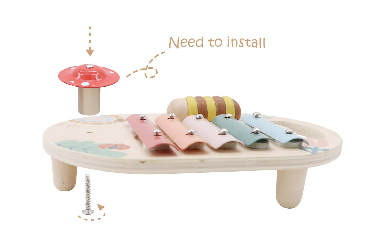 Wooden Happy Spring Music Activity Set