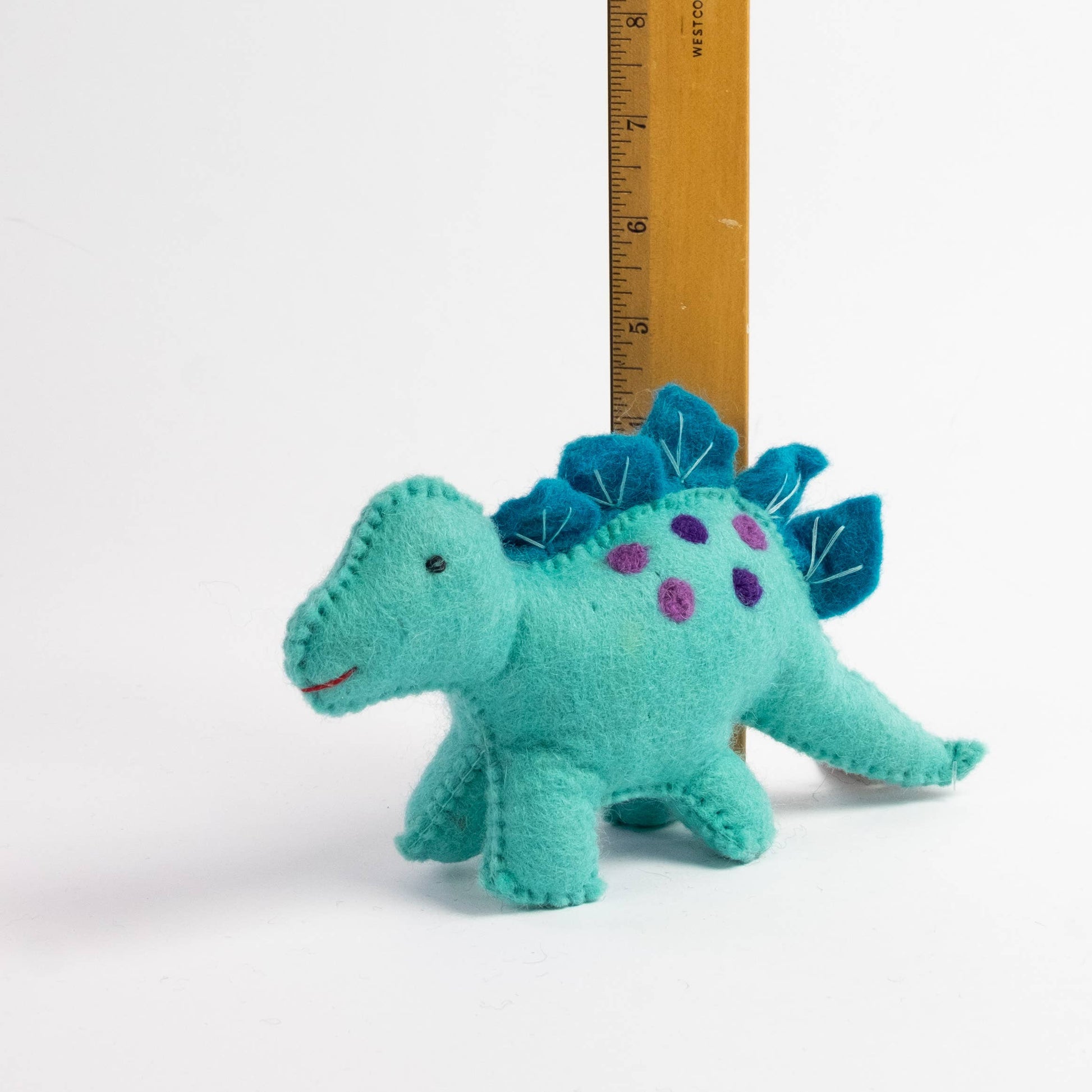 Felt Dinosaur Baby Blue Stegosaurus - The Winding Road - Bambam Kids Toys 