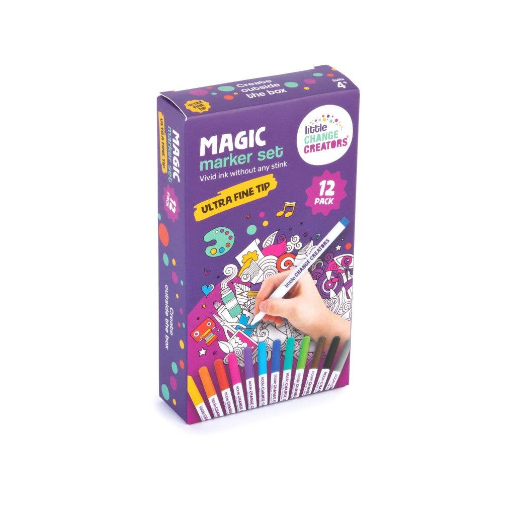 MAGIC MARKERS - Ultra Fine Felt Tip Colouring Pens - Little Change Creators