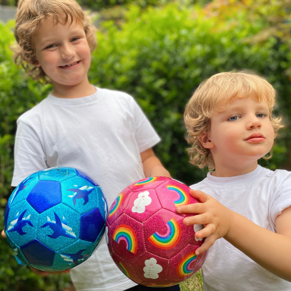 Crocodile Creek - Glitter Soccer Ball - Rainbow (Size 3)