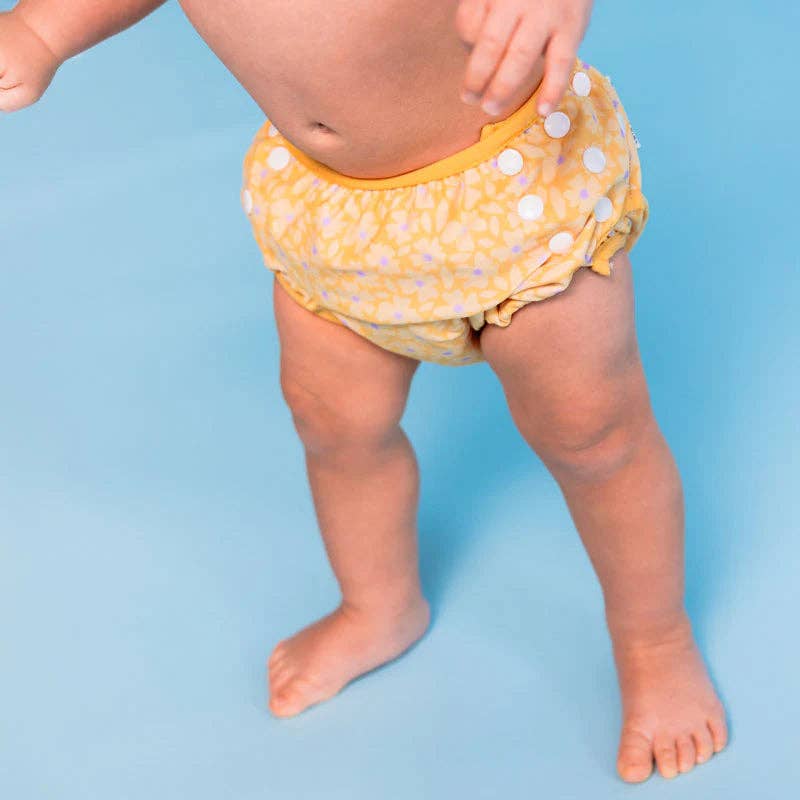Swim Essentials Swim Nappy - Florish Yellow (OSFA) - Bambam Kids Toys 