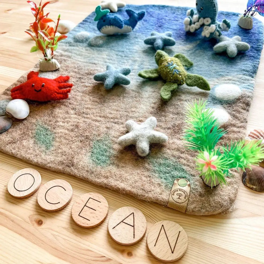 Felted Ocean Play Mat (Mat Only) - Sewing Seeds Play