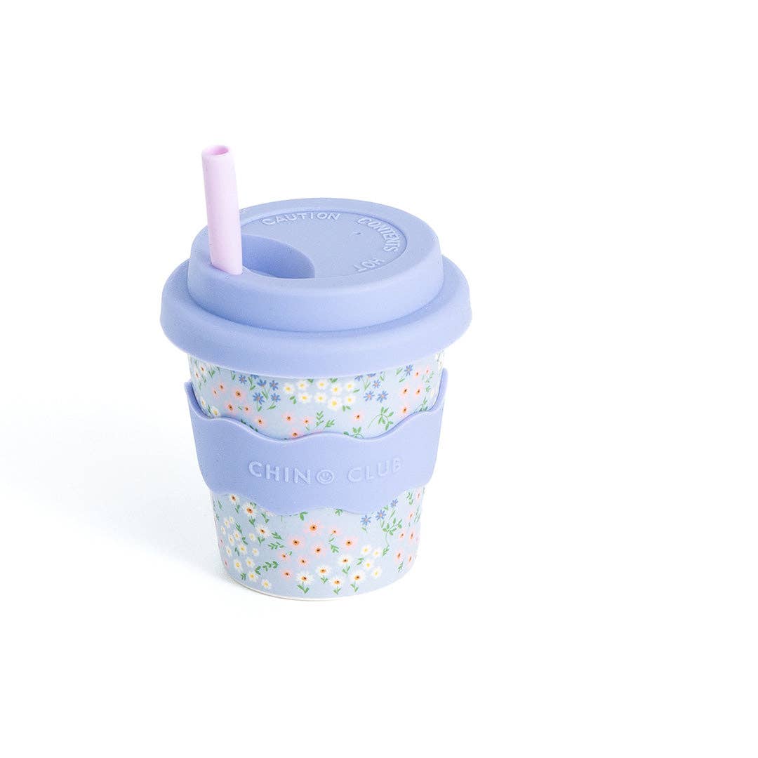 Chino Club - Blue Floral Cup 4oz - Bambam Kids Toys 