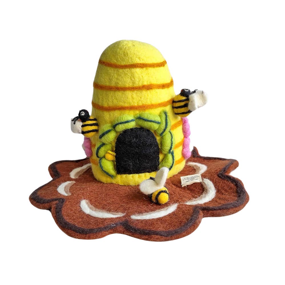 Felt Beehive fairy house