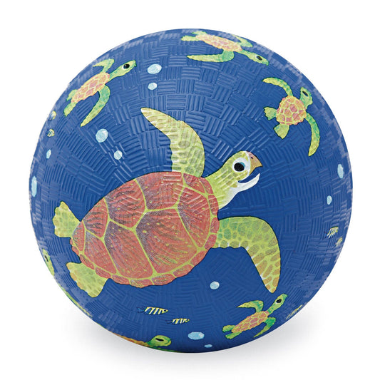Crocodile Creek - 7 Inch Playground Ball - Sea Turtle - Bambam Kids Toys 