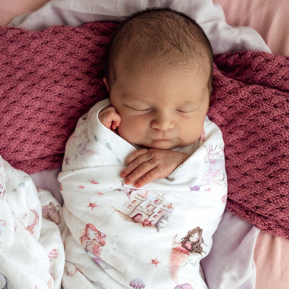 Snuggle Hunny - Mermaid Organic Muslin Wrap