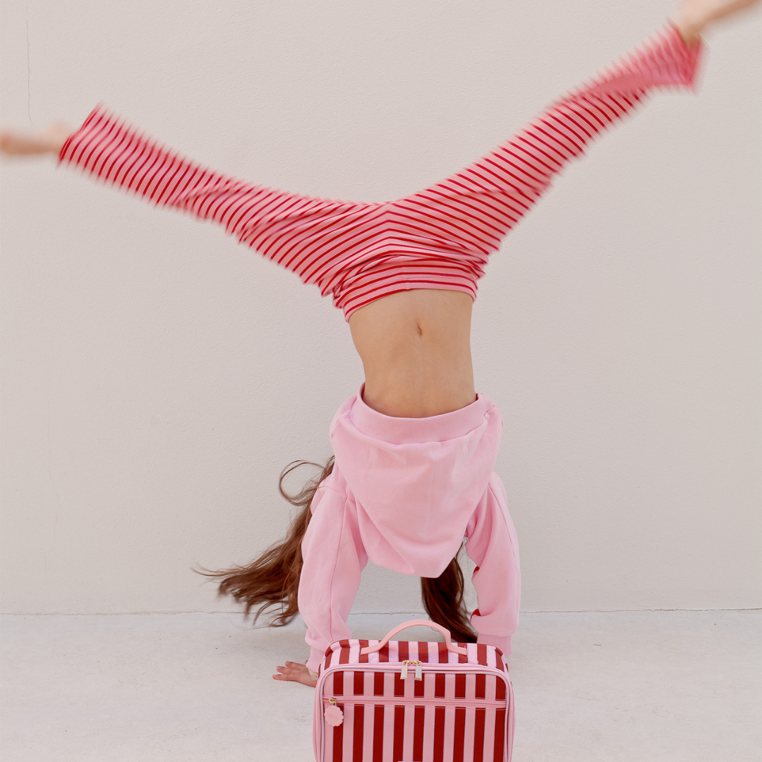 Golden Child - Golden Child Solar Flare Pants - Pink and red stripe