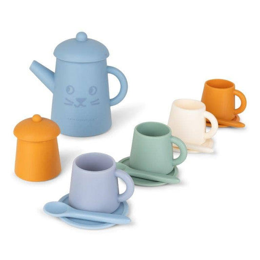 Swim Essentials Silicone Tea Playset - Pure Tones (9 pcs)