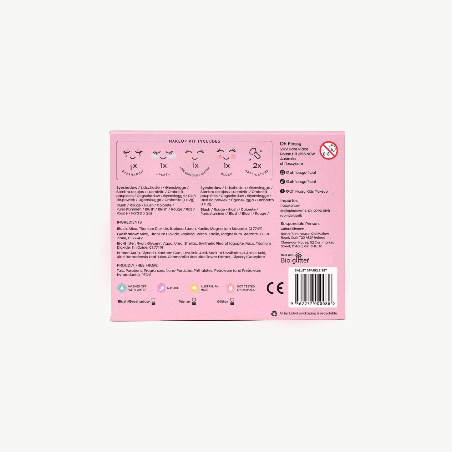 Oh Flossy - Oh Flossy Ballet Sparkle Makeup & Glitter Set