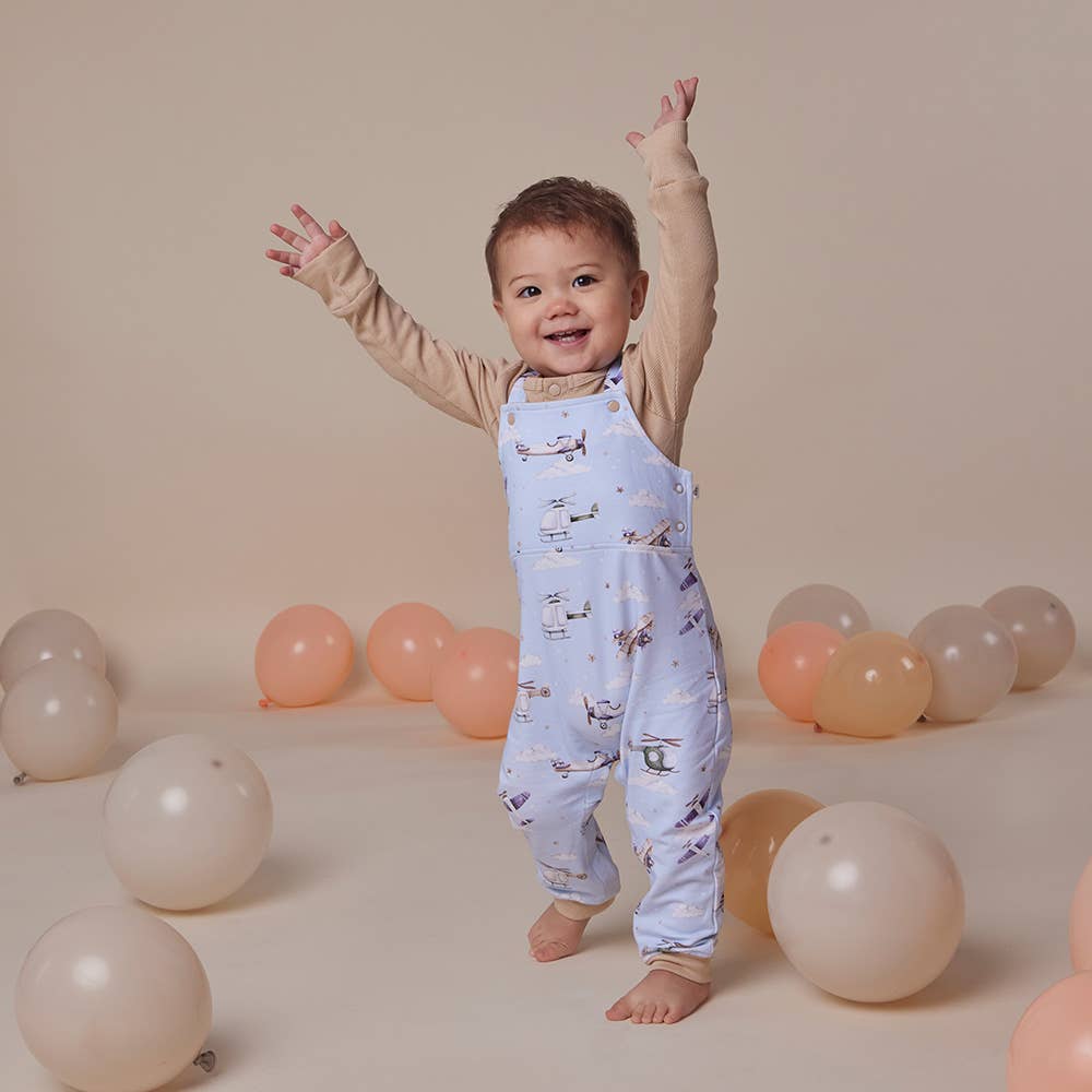 Snuggle Hunny - Taking Flight Organic Snuggle Overalls