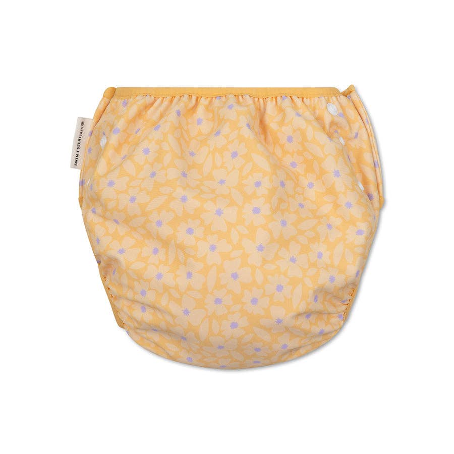 Swim Essentials Swim Nappy - Florish Yellow (OSFA) - Bambam Kids Toys 