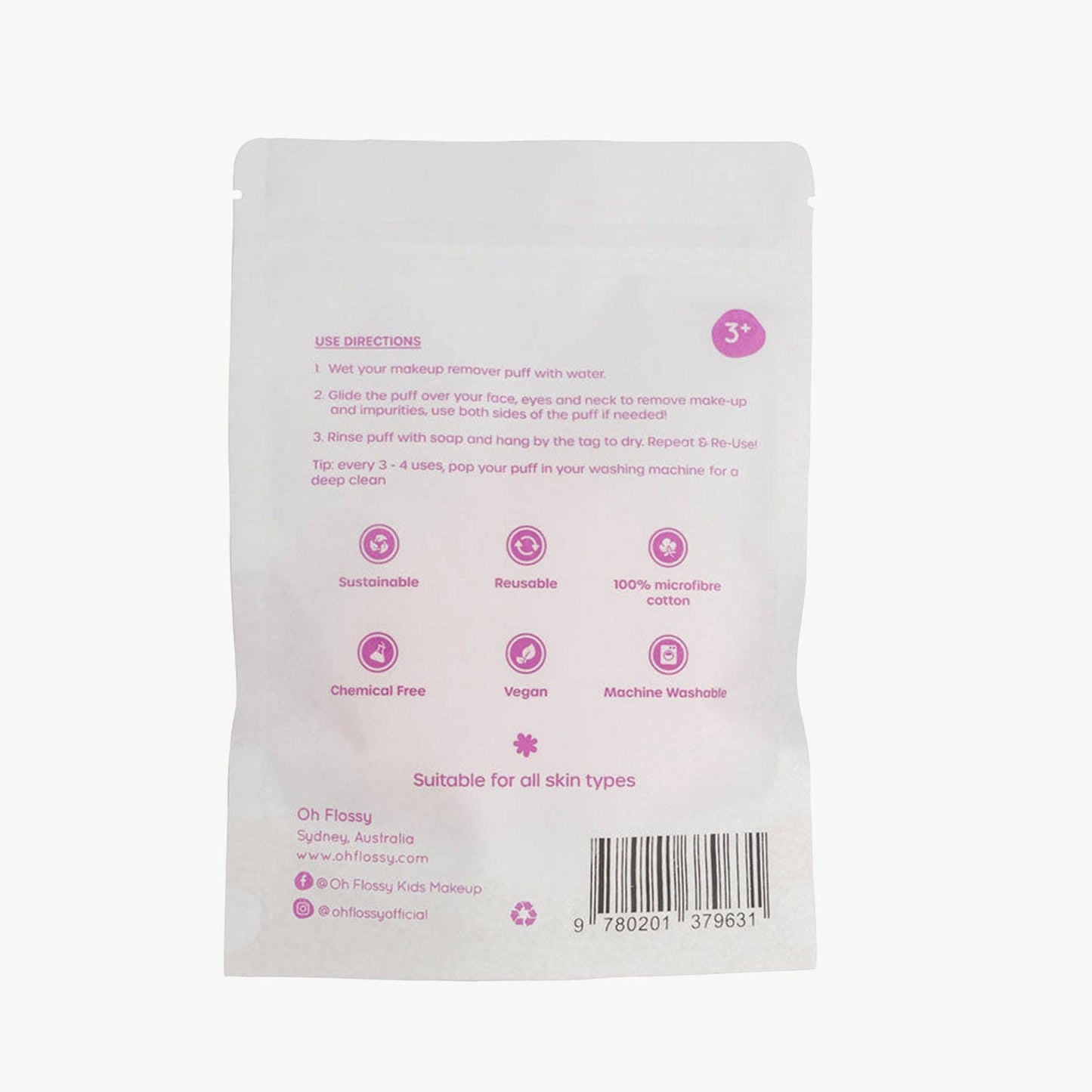 Oh Flossy - Oh Flossy Makeup Remover Puff - Bambam Kids Toys 