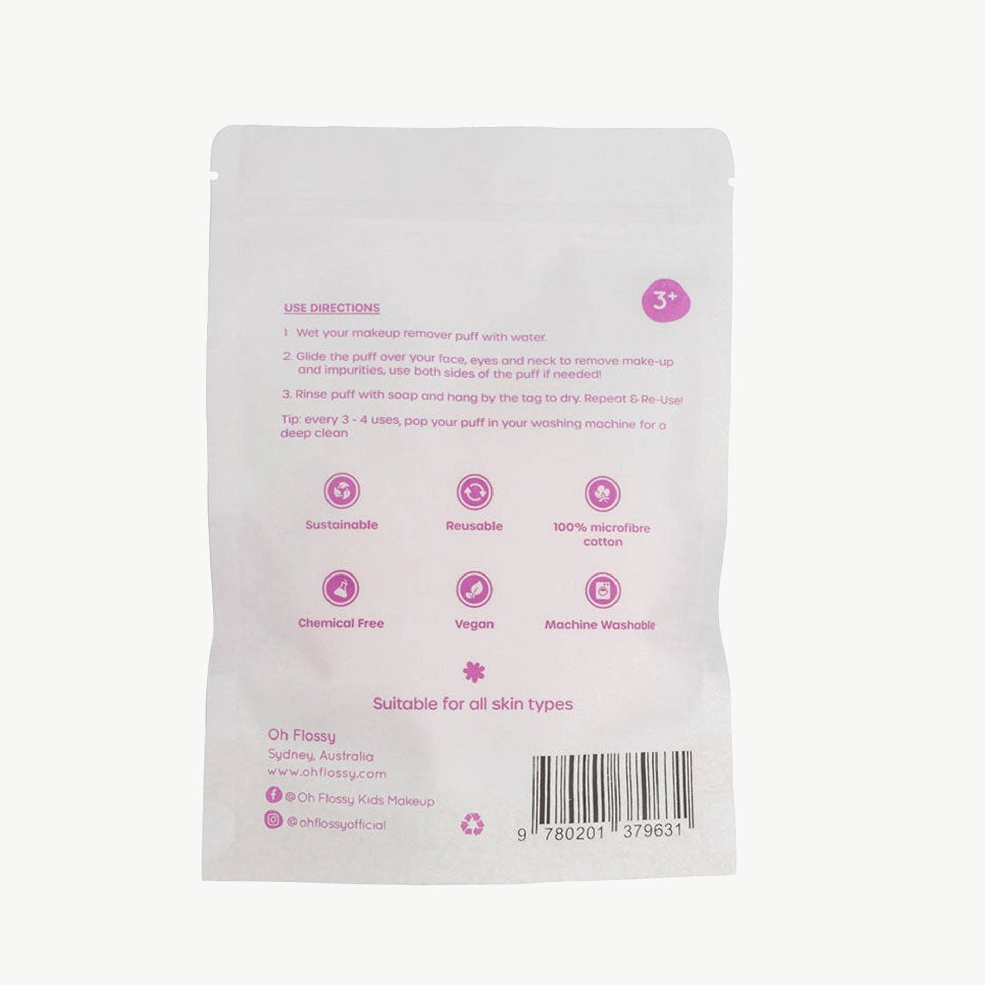 Oh Flossy - Oh Flossy Makeup Remover Puff - Bambam Kids Toys 