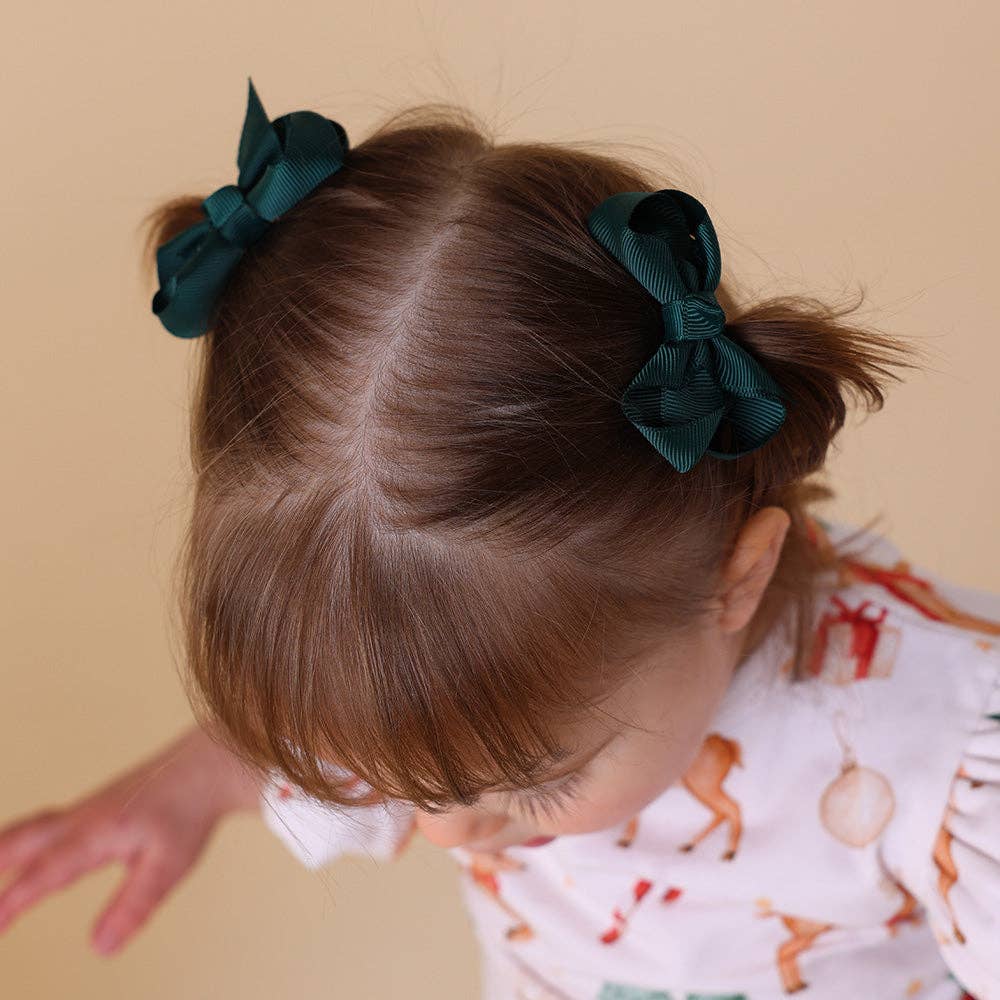 Snuggle Hunny - Pine Piggy Tail Hair Clips - Pair