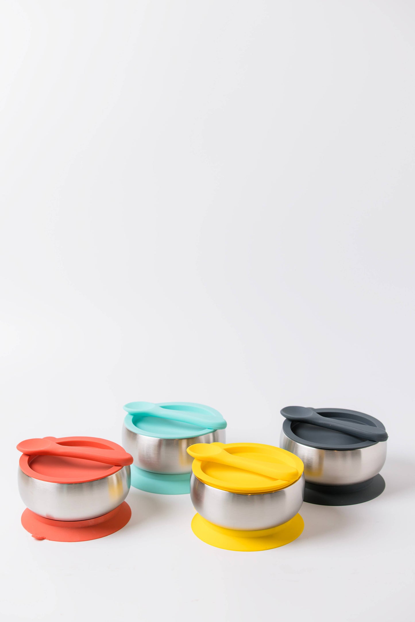 Lion & Lady Stainless Steel Feeding Bowl with silicone suction base