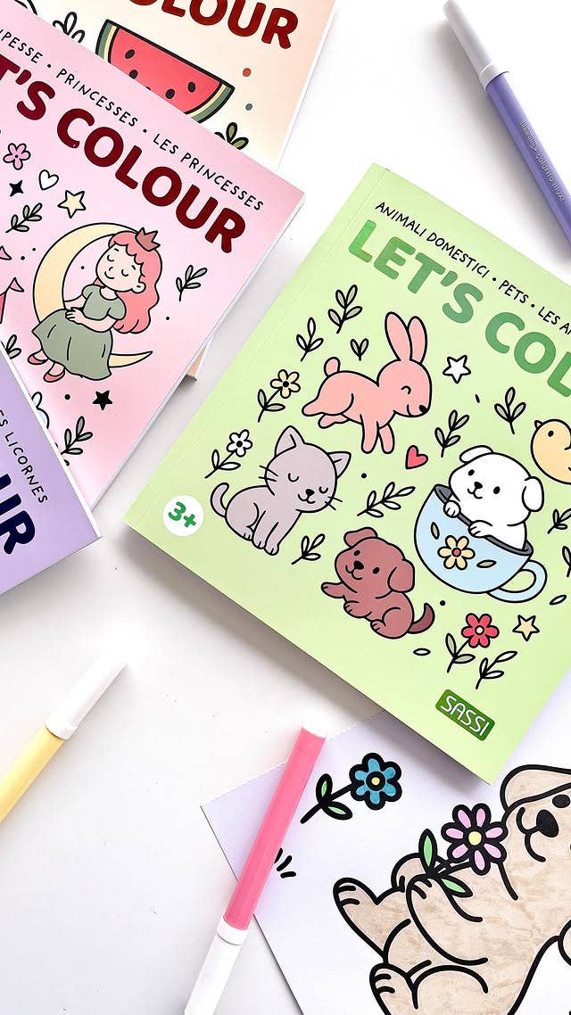 Sassi Colouring Book Square - Food