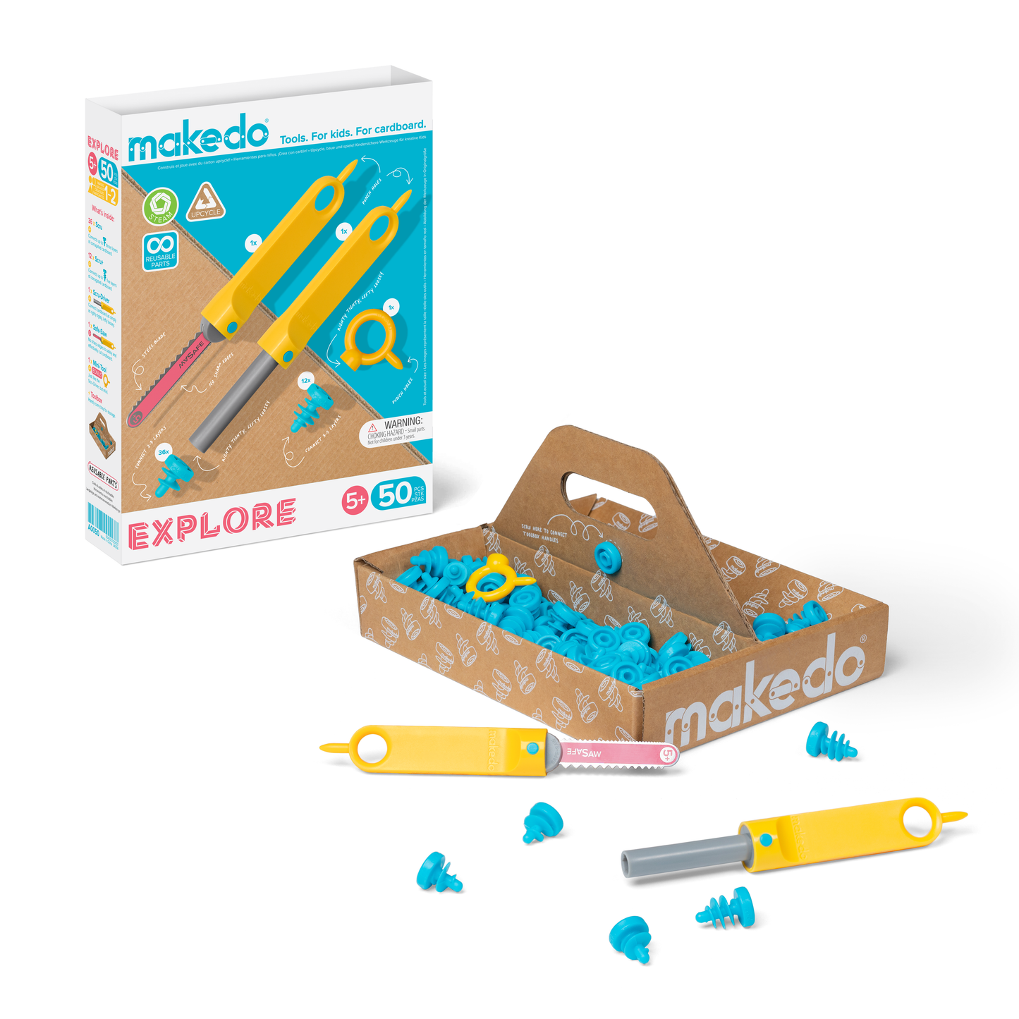 Makedo Australia - EXPLORE | Makedo Cardboard Construction Kit 1-2 Makers