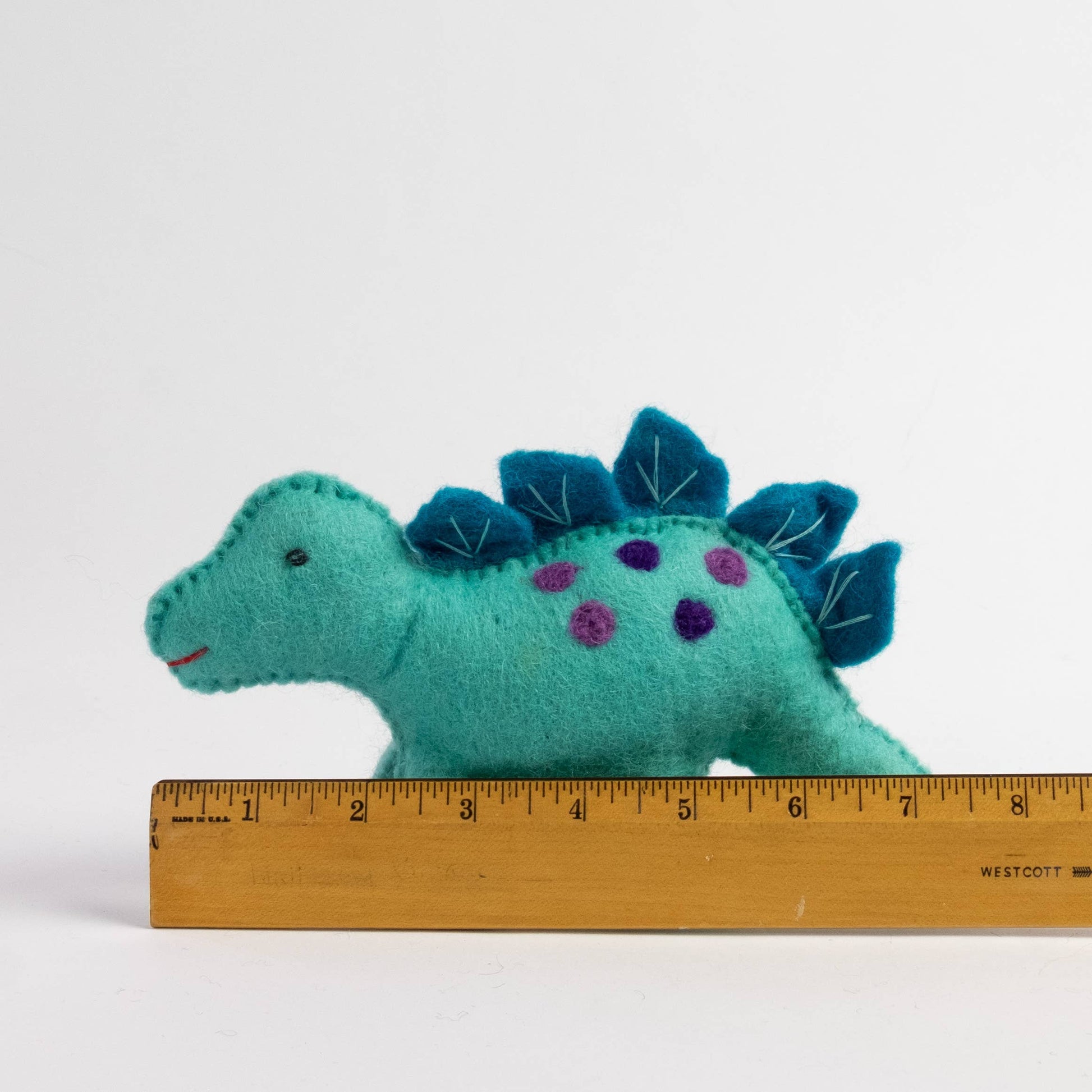Felt Dinosaur Baby Blue Stegosaurus - The Winding Road - Bambam Kids Toys 
