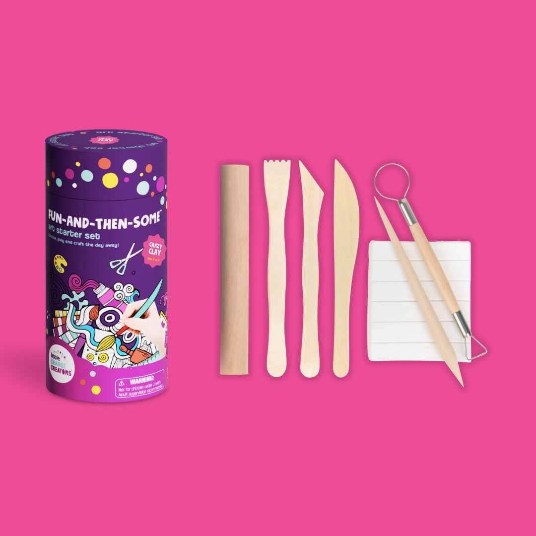 Fun And Then Some Art Starter Set Clay Craft Kit - Little Change Creators