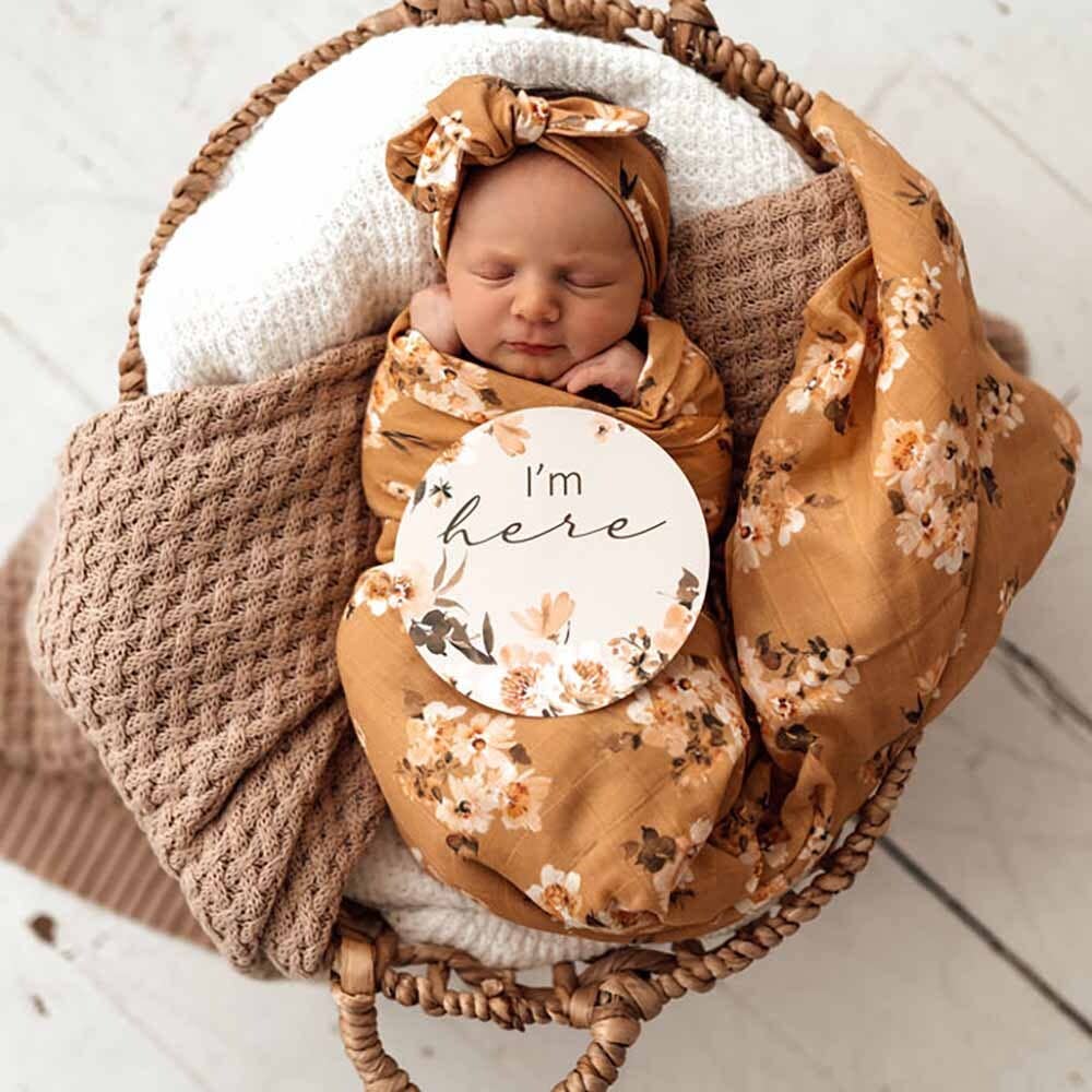 Snuggle Hunny - Golden Flower Organic Muslin Wrap