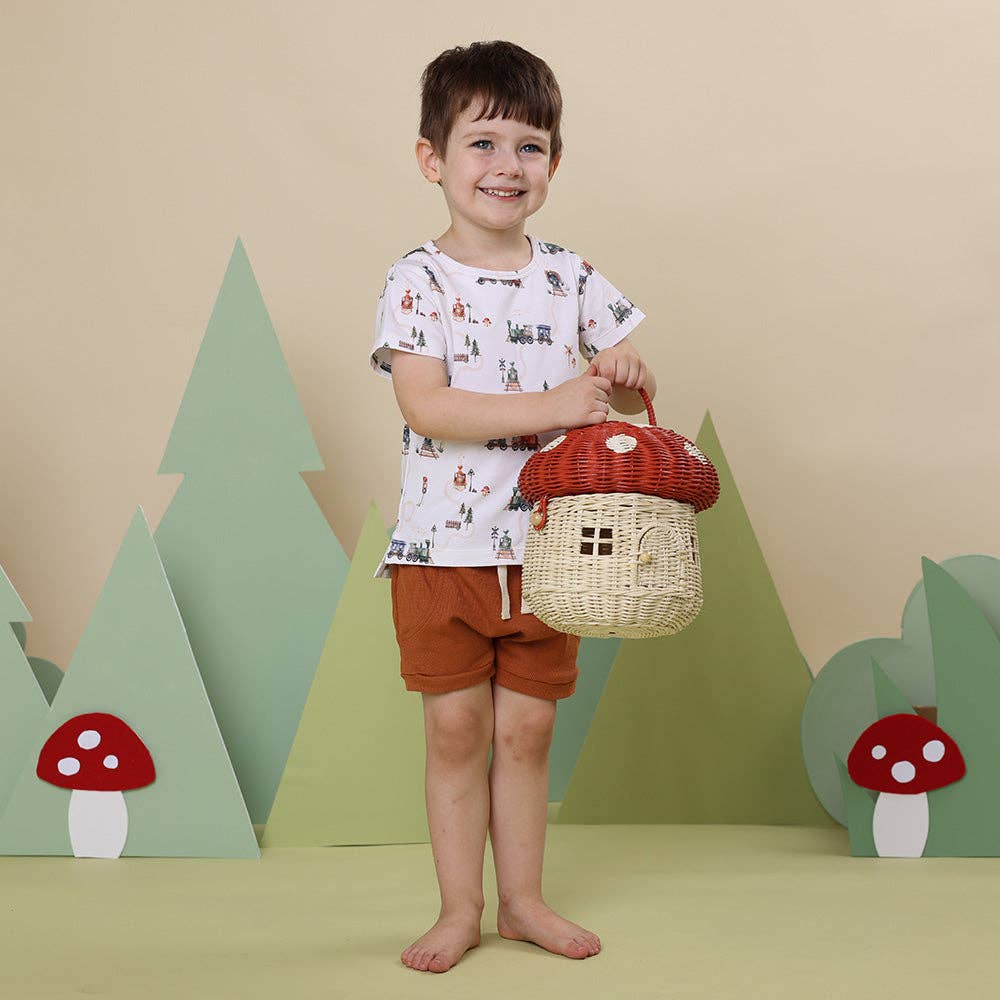 Snuggle Hunny - Trains Organic T-Shirt