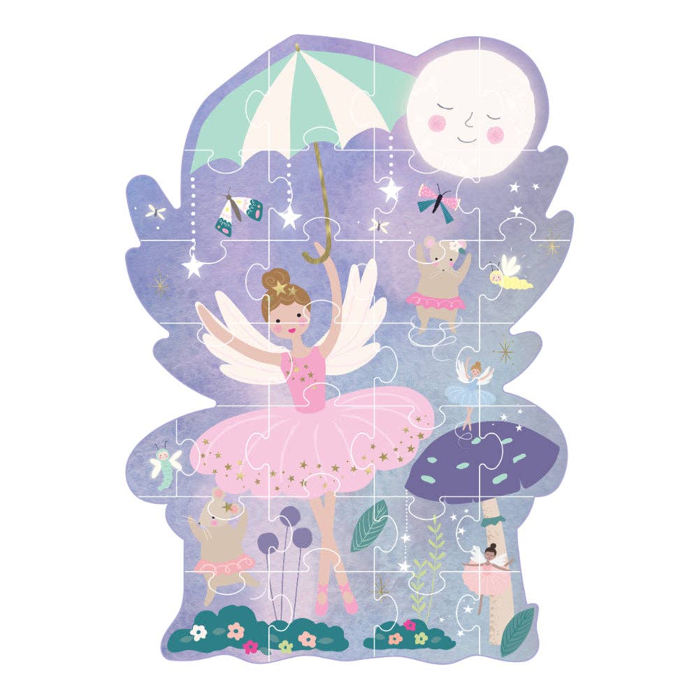 Floss & Rock 30 pc Shaped Jigsaw Puzzle - Enchanted